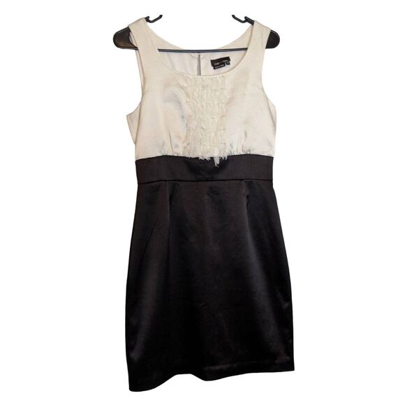 Max and Cleo Black and White Sleeveless Mini Dress Size 6 Fancy Event Preppy - Picture 1 of 4